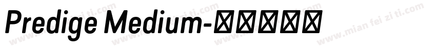 Predige Medium字体转换
